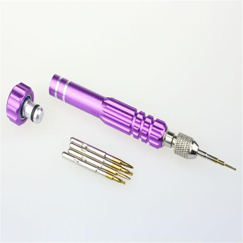 5 In 1 Alloy Magnetic Disassemble Open Repair Screwdriver Tool Set for Cell Phones Eletronic Devices