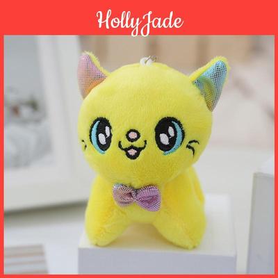 Creative New Plush Toy Fuzzy Kitten Keyring Soft Pp Cotton Stuffed Doll