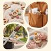 Easy To Clean Baby Teething Toys Wooden Ring Sensory Toys Baby Gums Soothers  Infant Soothing