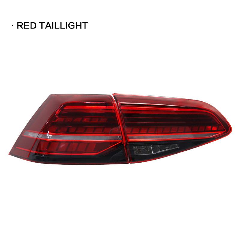 

Пара автомобильных задних фонарей в сборе для Volkswagen VW Golf 7 mk7 Golf 7,5 mk7.5 2013 2014-2020, светодиодный тормозной свет, мерцание проточной воды красный