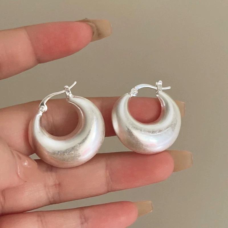 Xiaomi 925 Sterling Silver Earrings For Women Trendy Simple Bump Round Earring Jewelry Prevent Allergy Party Christmas Accessories