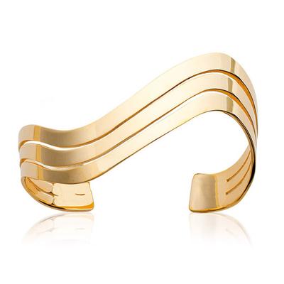 [N0020] - Gold Plated 'Cléopatra' Bracelet - 66x48x17 Mm