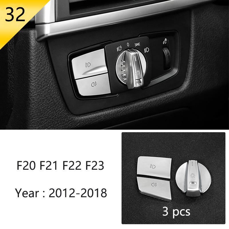 For BMW 1 2 Series F20 F21 F22 F23 Carbon fiber Car Control CD Panel Cover Trim Air conditioning Outlet Frame Decoration Sticker LNYCP1