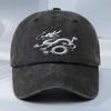 Gorra de Béisbol Dragón Chino Lavada Vintage Ajustable Sombrero para Exteriores Unisex