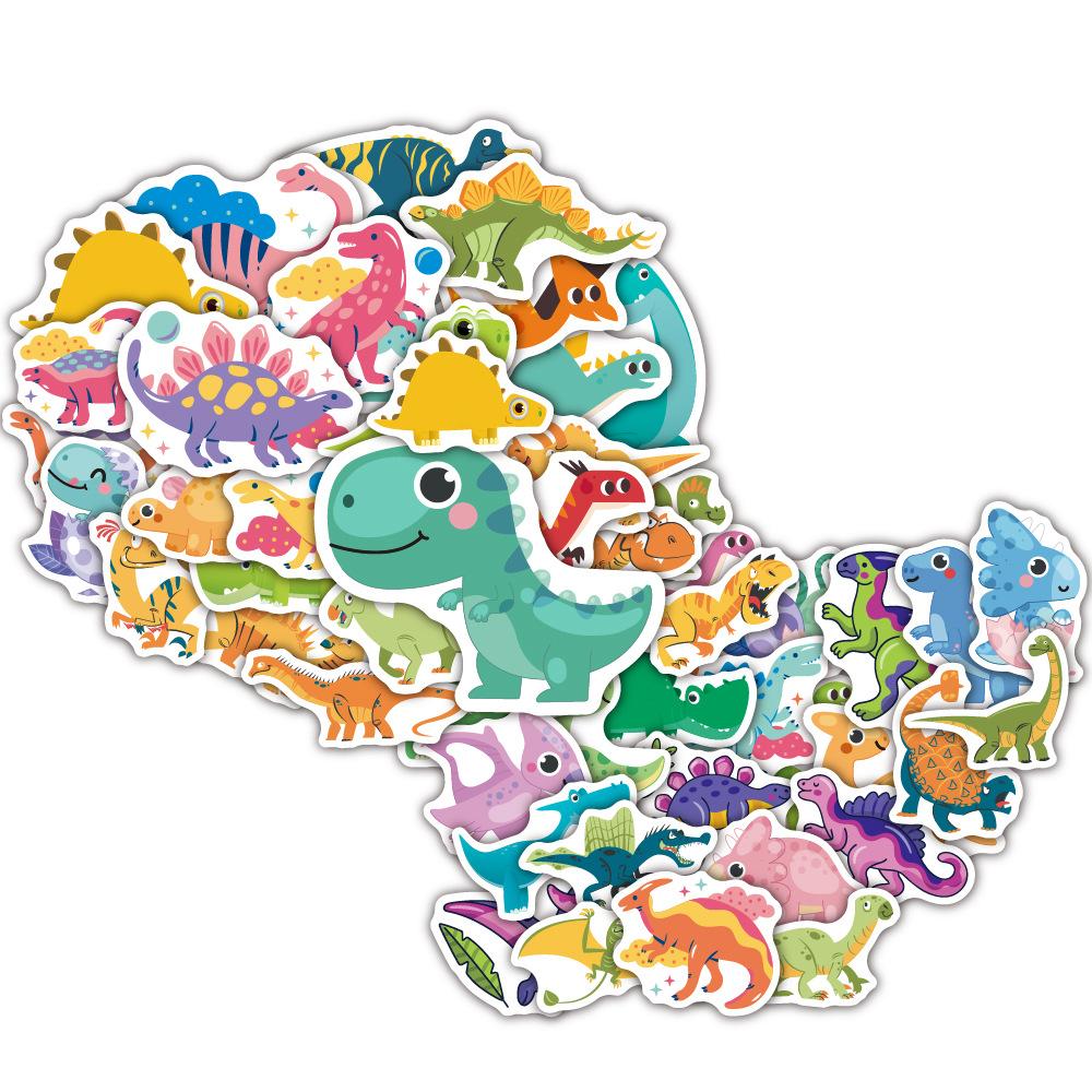 

50 шт./упак. наклейки с динозаврами водостойкие съемные декоративные наклейки «сделай сам» для багажа, скейтборда, ноутбуков 50pcs/pack
