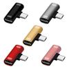 2 In 1 Charger Type C Dual Type C Type-C Adapter Charger Adapter Headphone Converter Audio Cable