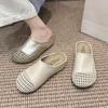 Fashion and casual versatile hollow hole flat-soled sandals breathable soft-soled outer wear Roman shoes 2025 autumn new models