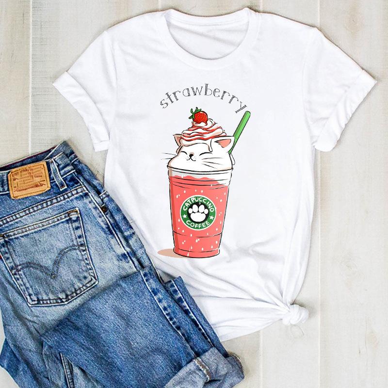 Dámské tričko s potiskem a krátkým rukávem, dámské oblečení