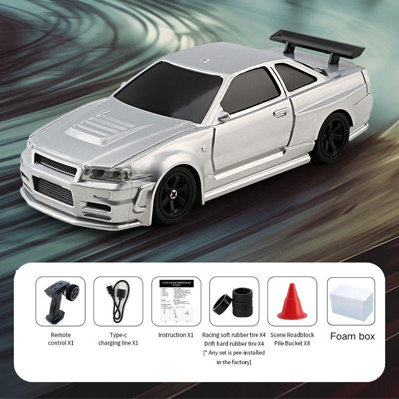 2025 Best-seller 1:64 1:43 Drift Remote Control Car, Four-wheel Remote Control Car, Full-scale Desktop Racing Toy, Children Gift