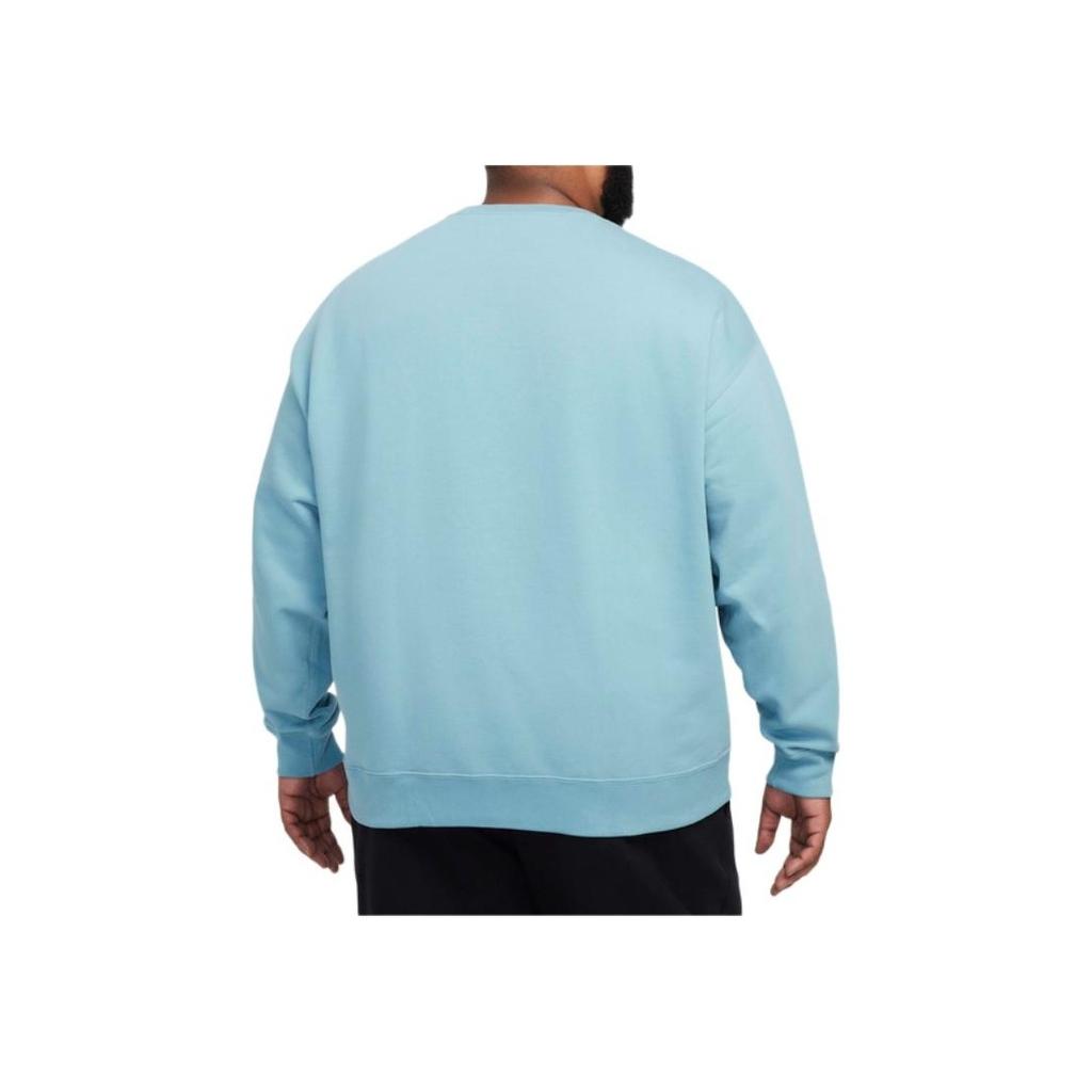 Nike Logo Embroidered Crew Neck Pullover Long Sleeve Sweatshirt Men Sweatshirt Blue DX1361-464