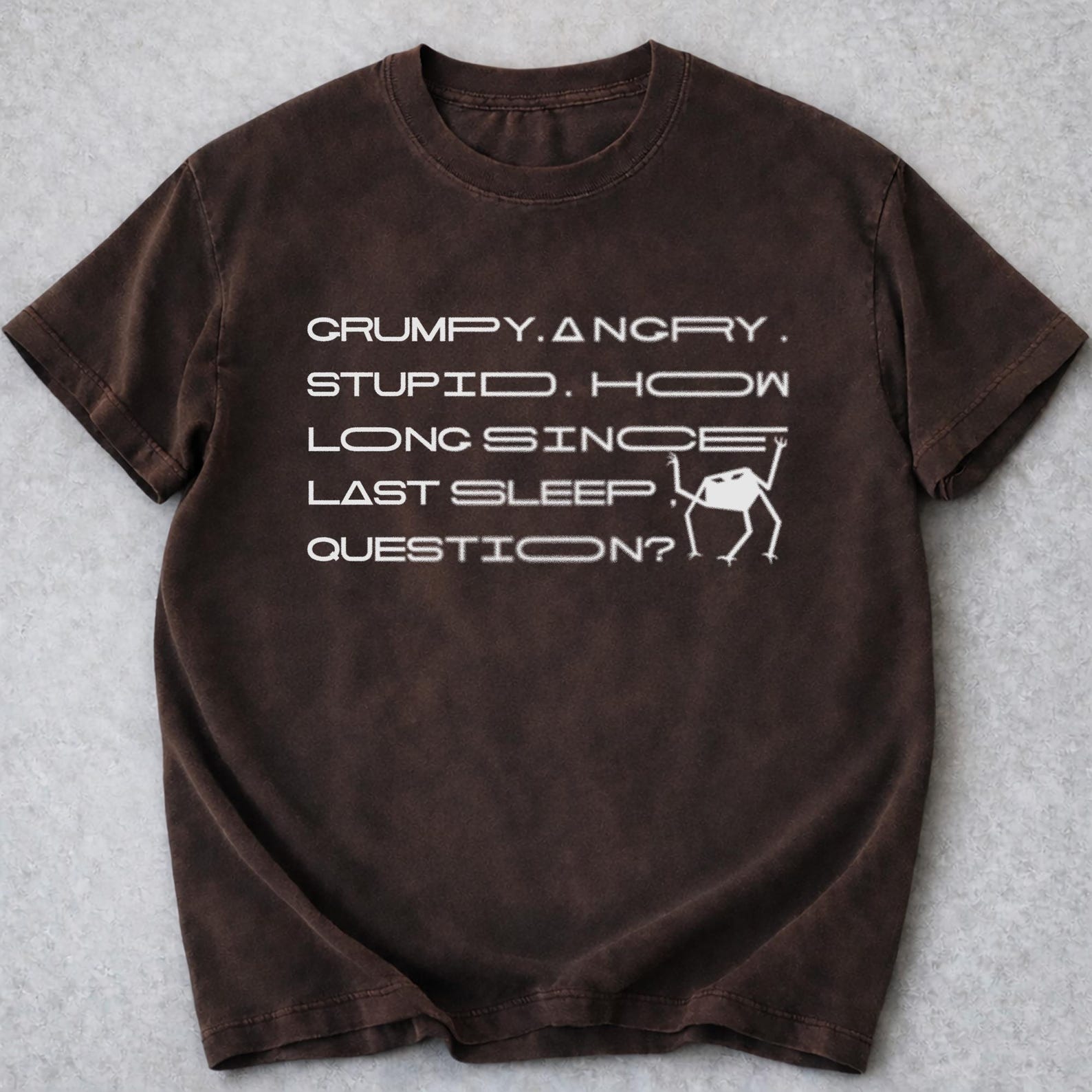 Grumpy Angry Stupid Sleep Shirt, Project Hail Mary Rocky Tee, Sci-Fi Book Shirt S