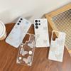 Japanese Fresh Ins Style Mobile Phone Case for Samsung S25ultra Flower Pearl S24plus Glitter Powder S23