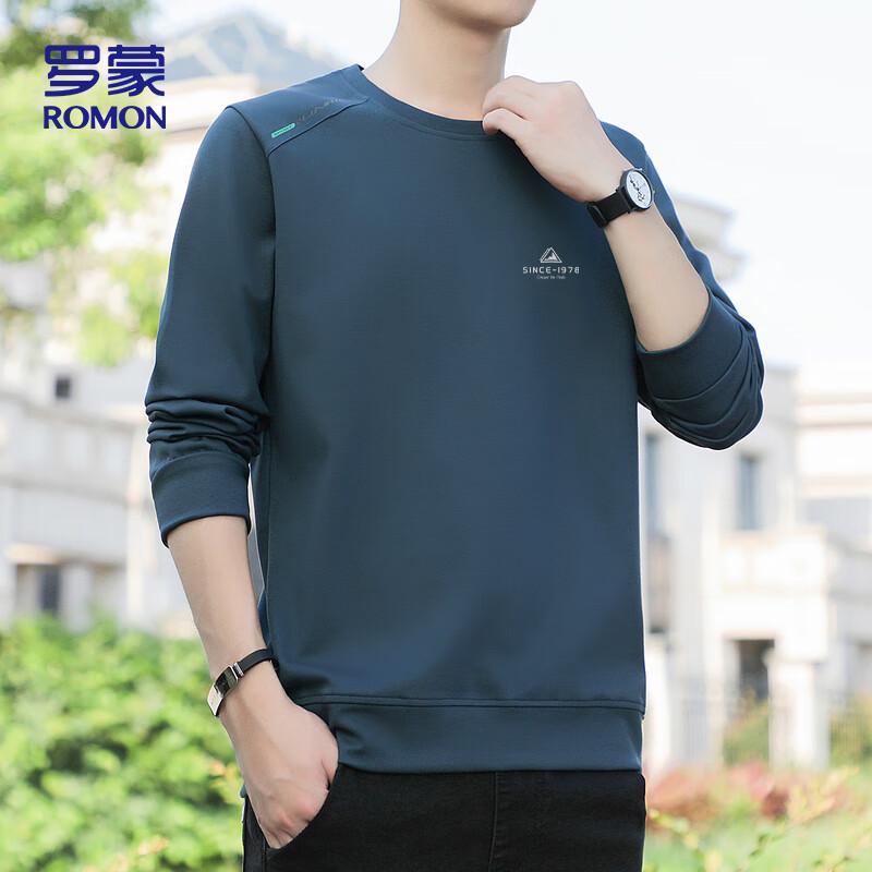 ROMON Men's Long Sleeve Pullover Sweatshirt