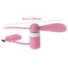 Mini Cute USB Fan Cooler Type C Removable USB-C Gadgets Low Power for Mobile Power Phone PC Laptop Cooler