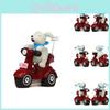 Small Dog Resin Motorcycle Flower Pot Garden Decor For Indoor Plants And Gift Giving