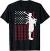 Cool US Flag Bagpiper Design For Men Women Bagpipe Players T-Shirt