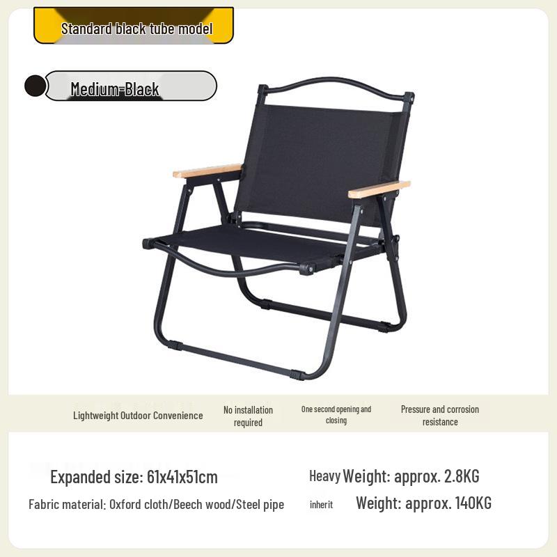 Ultralight Aluminum Folding Kermit Chair with Table for Outdoor Camping and Leisure Travel