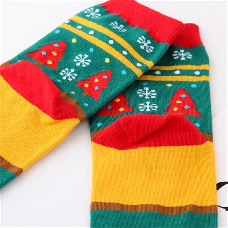 Winter Autumn Women Cotton Cartoon Pattern Socks Female Girl Cute Warm Funny Socks Christmas Gifts