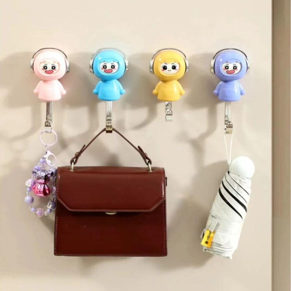 Cute Style Decorative Hooks No Hole Organization Hooks Face Changing Hook  Entrance Decor