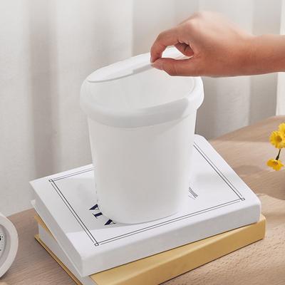 Garbage Can with Lid To Prevent Odor Desktop Trash Bin Small Kitchen Trash Can Easy Open Portable Waste Container