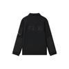 FILA Original Series Printed Letter Zipper Hoodie Jacket Men jackets Black F11M319502F-BK