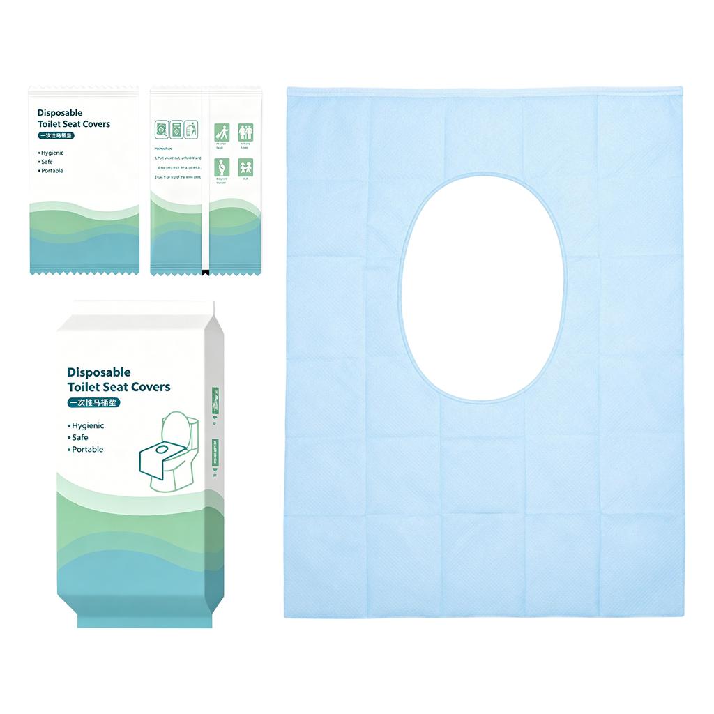 Cubiertas de Inodoro Desechables Extra Largas para Higiene en Baños