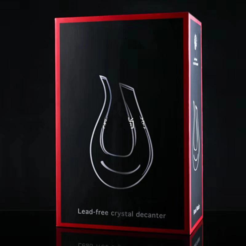 U-shaped wine decanter 1500ml gift box harp swan decanter Crystal creative wine separator