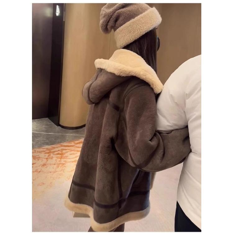 Winter Women Fleece Coat Thickened Lamb Wool Jacket High Quality Warm Outwear