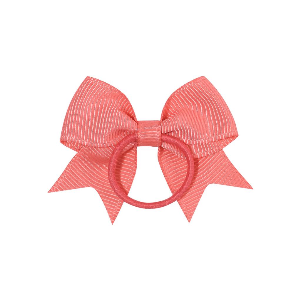 Children'S Hair Band Bow Rubber Band Solid Color Thread With Dovetail Hair Band Cute Baby Headgear Hair Accessories 2820