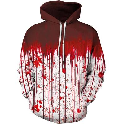 Bluzy z kapturem 3D na Halloween dla mężczyzn i kobiet, bluza z nadrukiem krwi, bluza z nadrukiem, dziecięca, oversize, bluza z kapturem, sudaderas originales