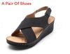 Roman Sandals Women Summer Thick Sole With Adjustable Strap For Casual Wear