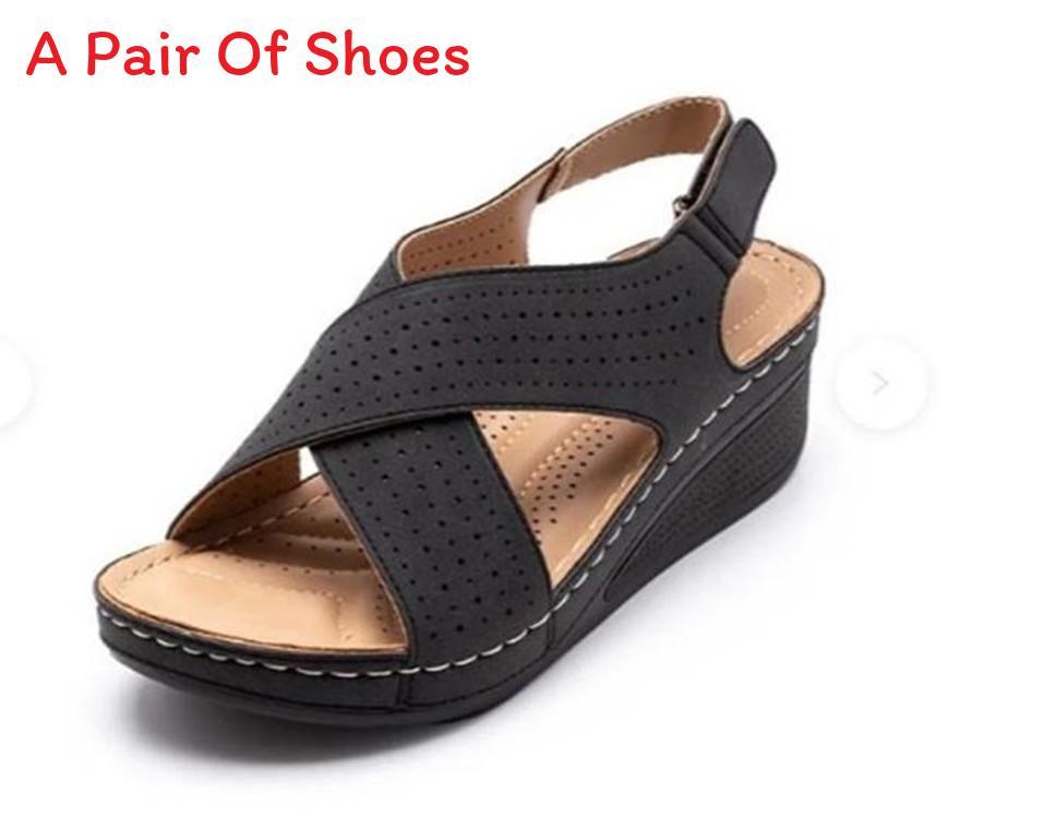 Roman Sandals Women Summer Thick Sole With Adjustable Strap For Casual Wear