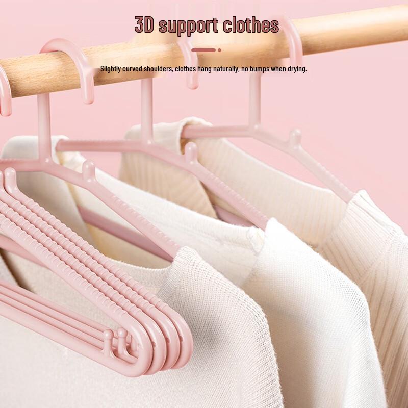 Camellia Heavy-Duty Plastic Clothes Hangers