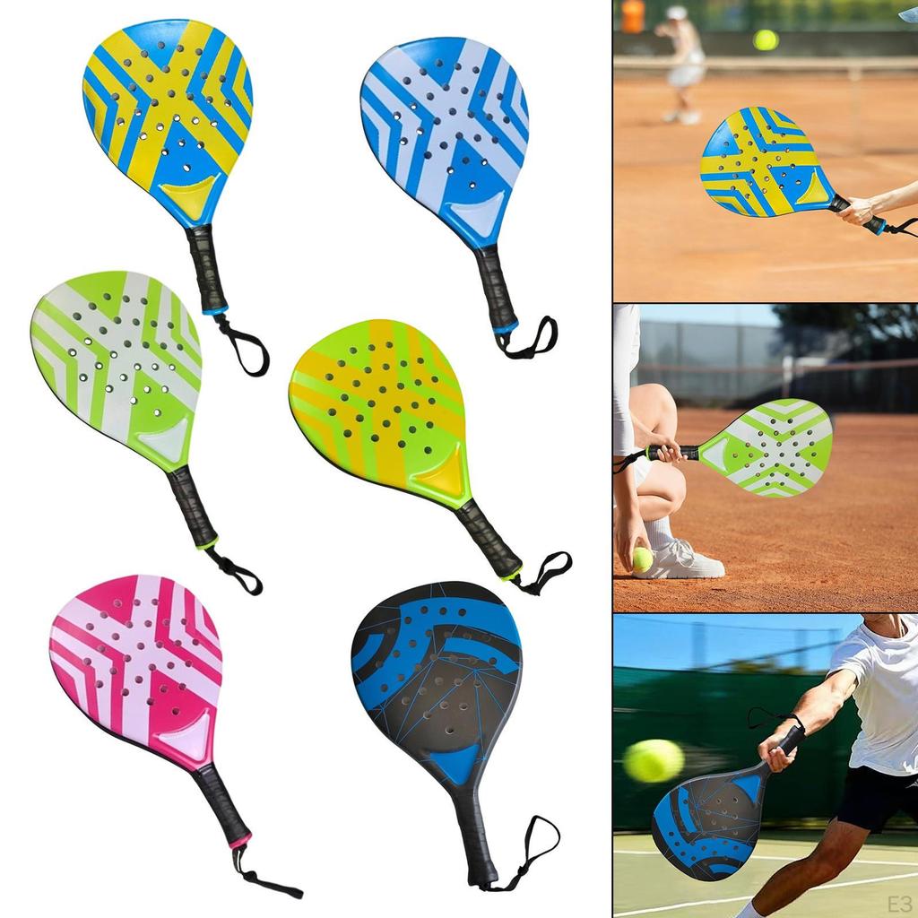 Padel Racket Beach Tennis Paddles with Storage Bag Sturdy Training Professional Lightweight