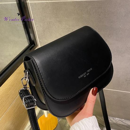 Damska torba na ramię Gładka sztuczna skóra Regulowany pasek na ramię Duża pojemność Jednolity kolor List Wzór Telefon Klucze kosmetyczne Odzież erotyczna dla dorosłych