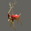 Christmas Reindeer Candle Holder Elegant Gold Christmas Reindeer Tealight Candle Holder for Table Window Decor Festive Holiday