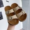 New Summer Kids Beach Cork Slippers for Girls Boys Children Outdoor Casual Non-slip Flat with Slide Shoe Boys Girls Sandals