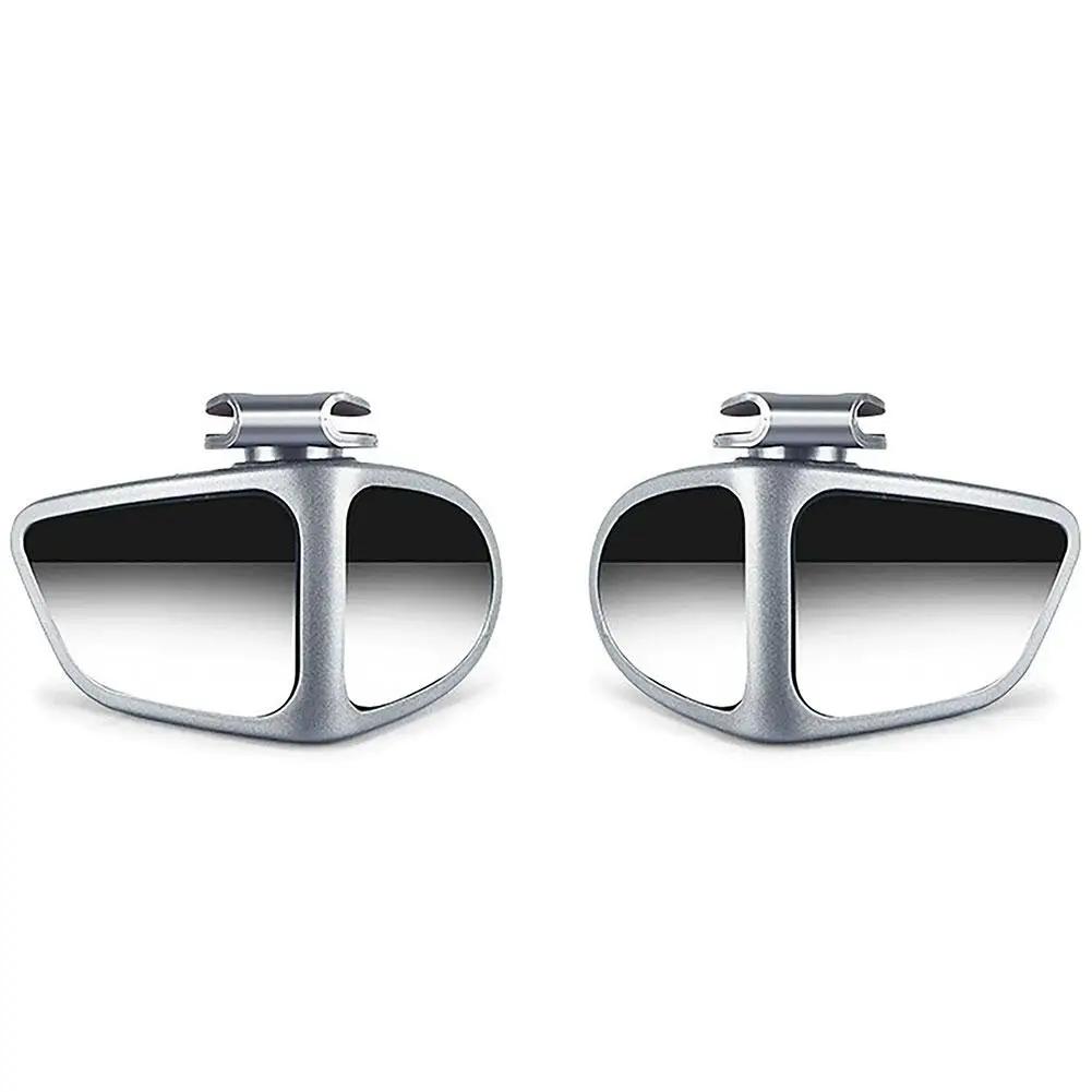 1 Pair Universal Car Blind Spot Mirrors, 360° Adjustable Wide Angle Rearview Mirror, HD Glass For Safe Driving Reversing Pa S3U4