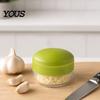 Professional Garlic Press Stainless And Chopper, with Storage Container, Steel Convenient Kitchen Blade Manual Mincer, for Tool Food Prep Crusher Box