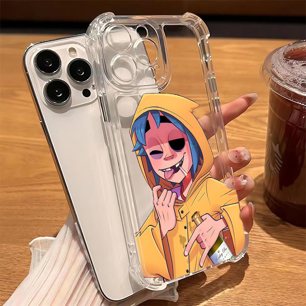 Fashion Rock Gorillazs Hot Anti Fall Clear Phone Case For Xiaomi Redmi 14C 13C 12C K50 K40 Note 14 13 12 11 10 9S Pro Plus 4G 5G