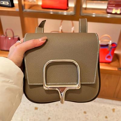 Bag New Bag Butt Bag Leather Women's Bag Shoulder Crossbody Saddle Bag Cowhide Versatile High Sense