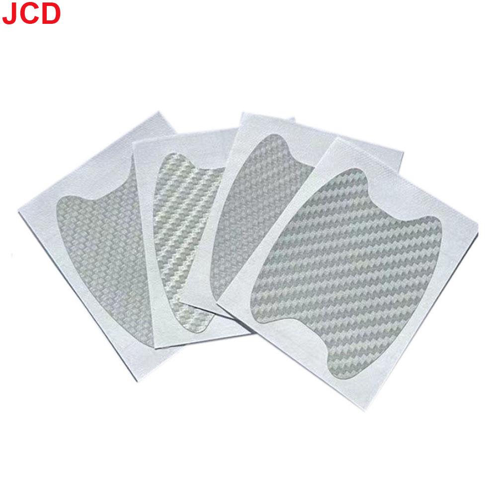 4Pcs/Set Car Styling Mouldings Sticker Car Door Sticker Carbon Fiber Scratches Resistant Cover Auto Handle Protection Film Parts