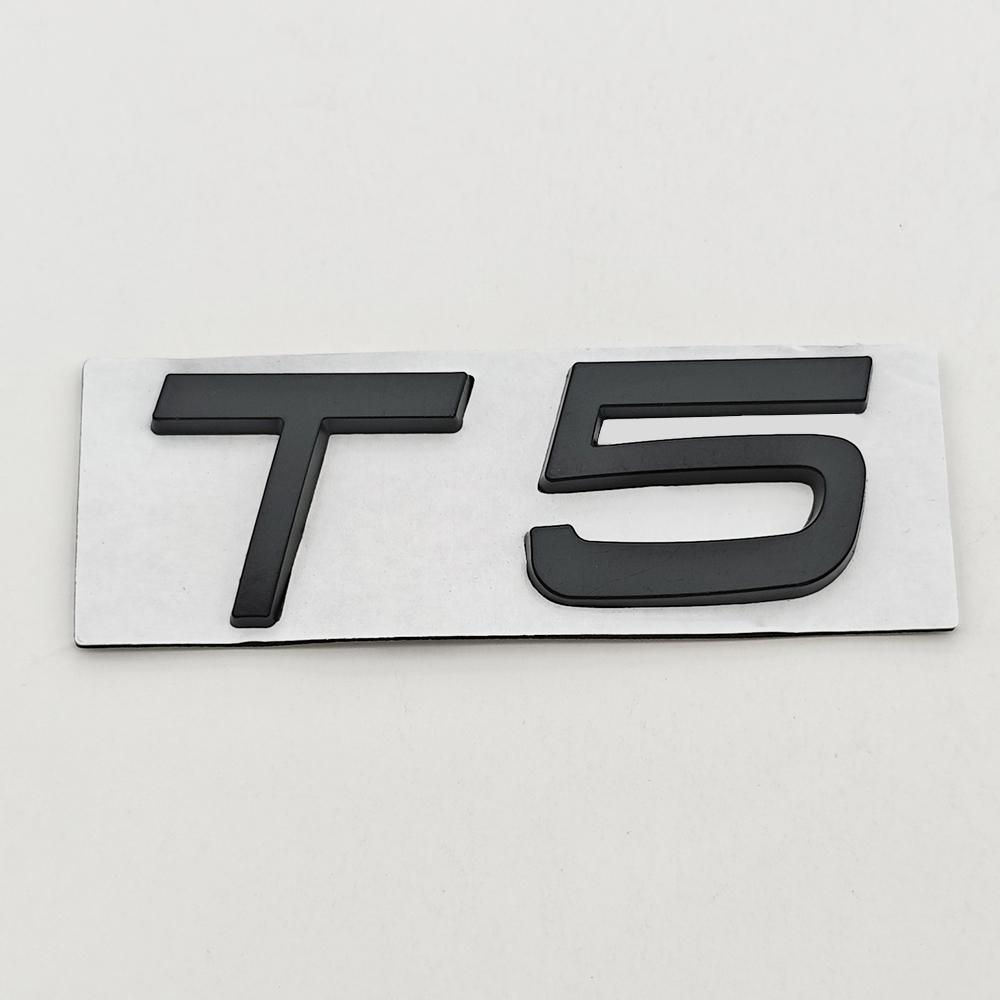 3D Metalen Badge Auto Achterklep Logo T5 T6 AWD Embleem voor Volvo S40 S60 S90 XC40 XC60 XC90 V50 V70 T5 T6 AWD Sticker Accessoires