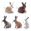 Mini Rabbit Lifelike Figurine Crafted From Durable Pvc For Farmhouse Lovers Decor