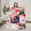 Xo Kitty Poster Blankets Adults  Flannel Bedding Throws For Bedroom Super Soft Custom Quality Bedspread Gift
