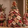 Paquete de Materiales Set de Patchwork Árbol de Navidad Diseño Creativo Kit de Decoración Hecho a Mano Para Adultos Principiantes