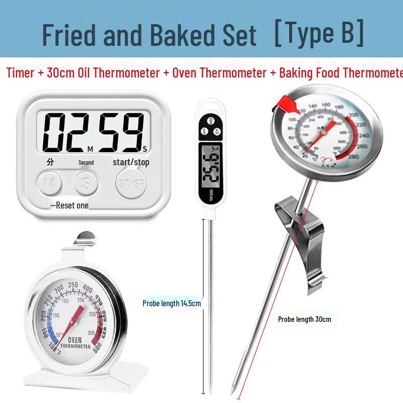 High Precision Deep Frying Oil Thermometer for Baking and Cooking
