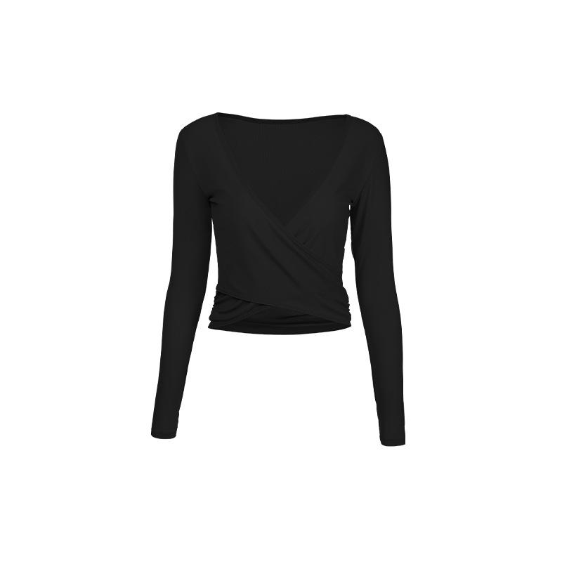"Women's Long Sleeve Mesh Yoga Top - Breathable Pilates & Running Fitness Cover-Up"
