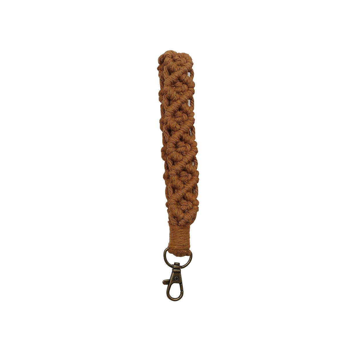 New Fashion Handmade Woven Keychain Wrist Strap: Anti-Lost, Mobile Phone Lanyard & Crossbody Bag Shoulder Strap
