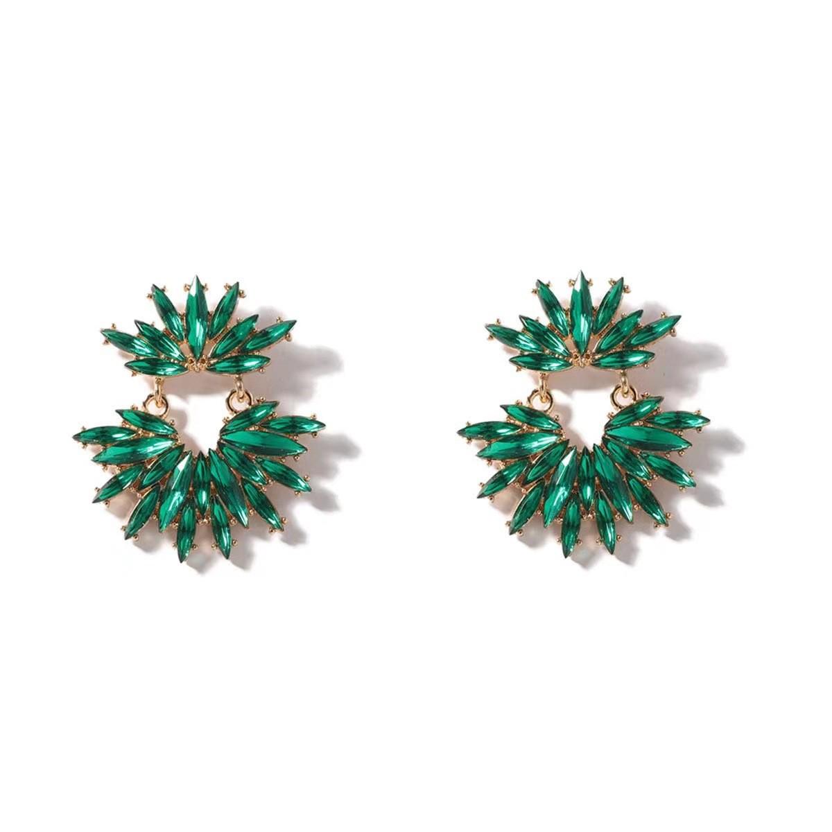 Trendy Christmas Series Colorful Leaf Earrings: Versatile Women s Style